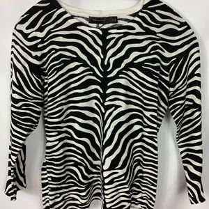 The Limited Zebra Print Sweater